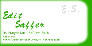 edit saffer business card